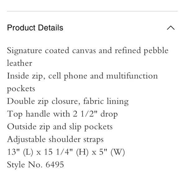 Large Court Backpack In Signature Canvas Black / Brown - Picture 13 of 15